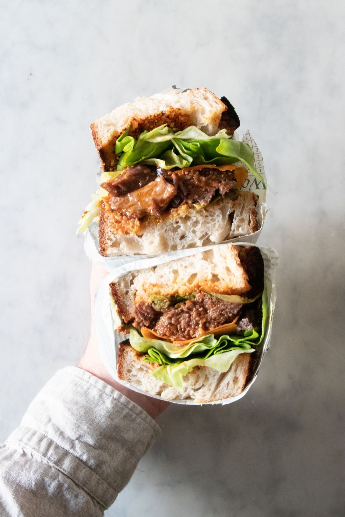 Sandwich hand